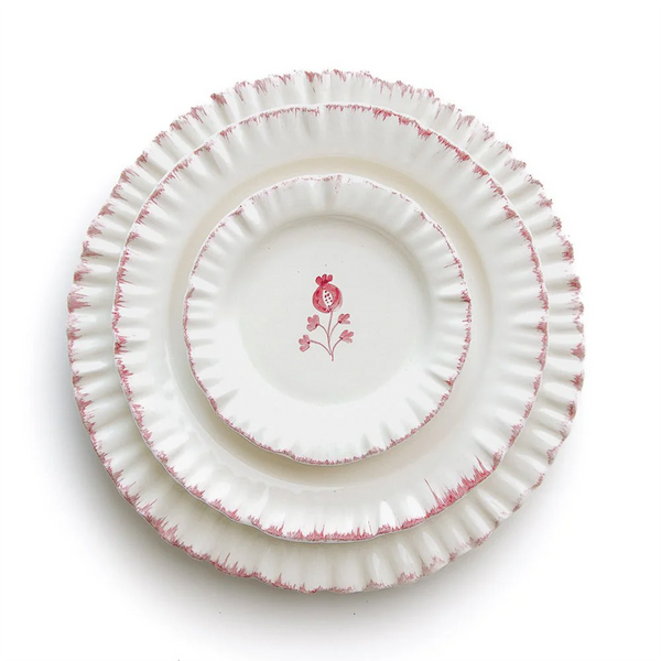 Ruffled Rose Salad Plate