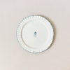 Ruffled Teal Dinner Plate