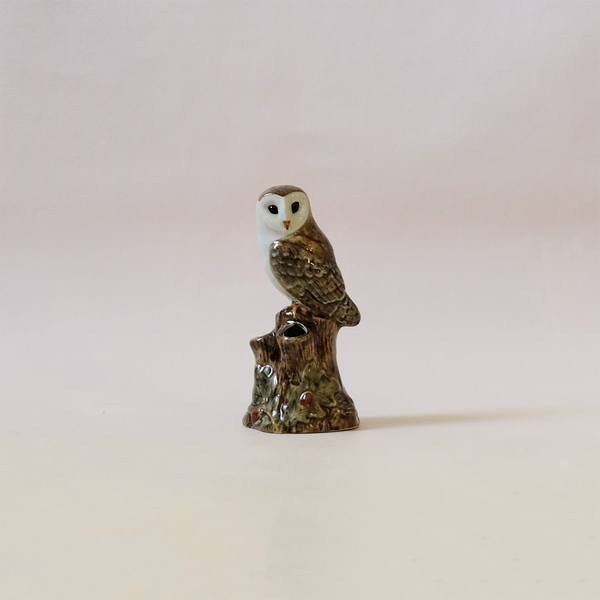 Barn Owl Bud Vase