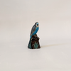 Blue Budgie Bud Vase