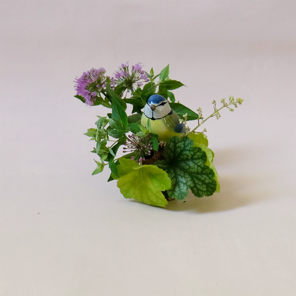 Blue Tit Bud Vase