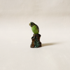 Green Budgie Bud Vase