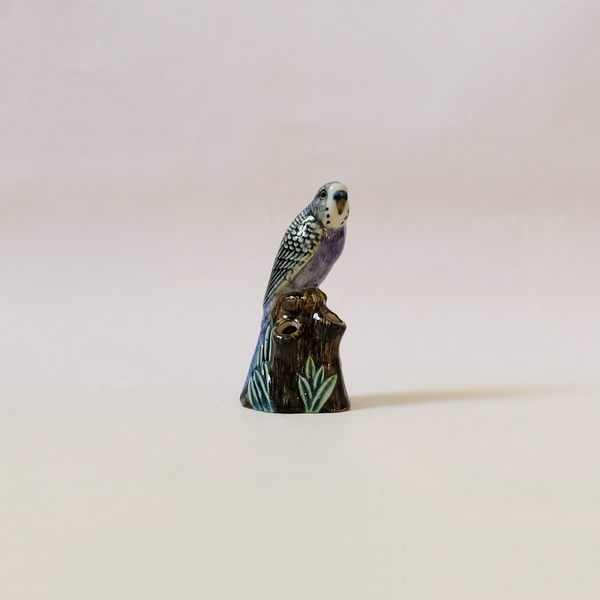 Violet Budgie Bud Vase
