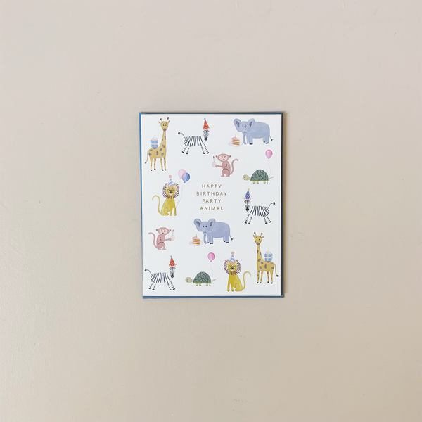 Party Animals Note Card