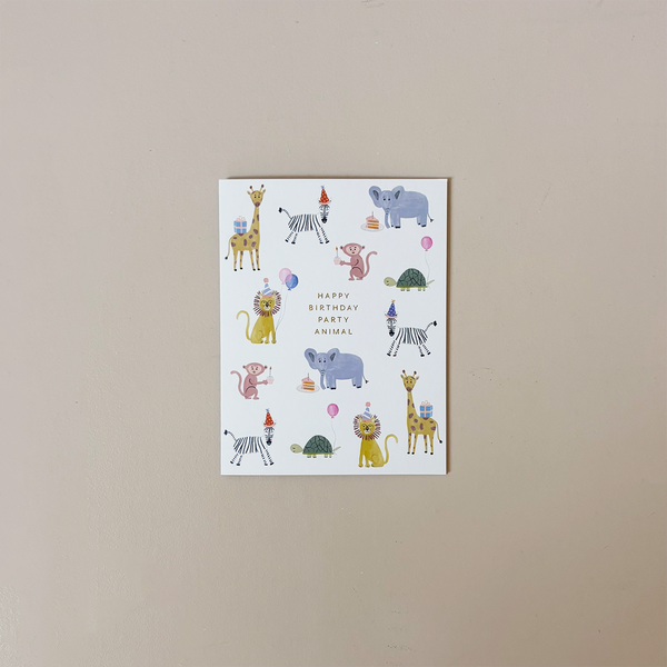 Party Animals Note Card
