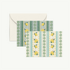 Limoncello Stripes Note Card Set