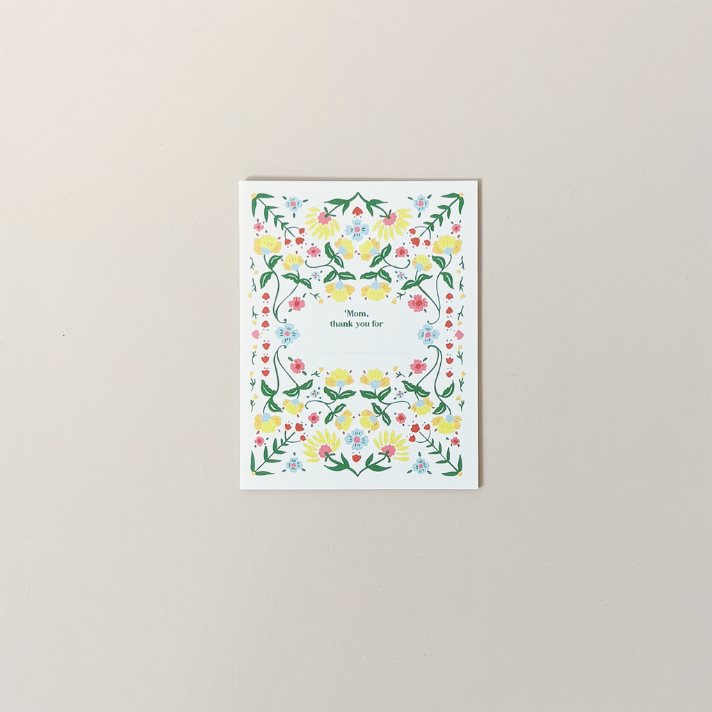 Mirrored Sprig Mother's Day Note Card