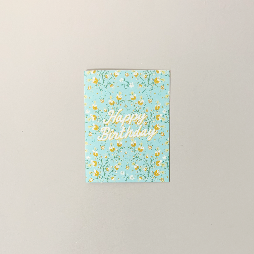 Twinning Floral Birthday Note Card