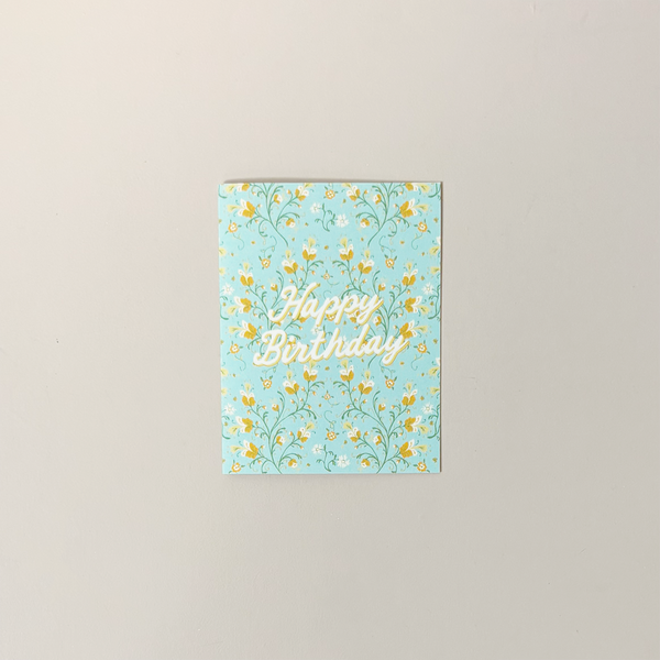 Twinning Floral Birthday Note Card