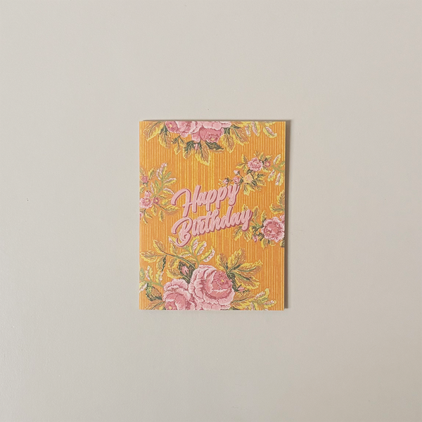 Dusty Rose Birthday Note Card