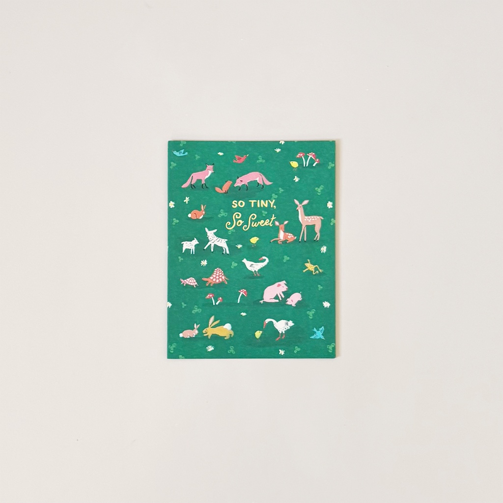 Tiny Animals Note Card