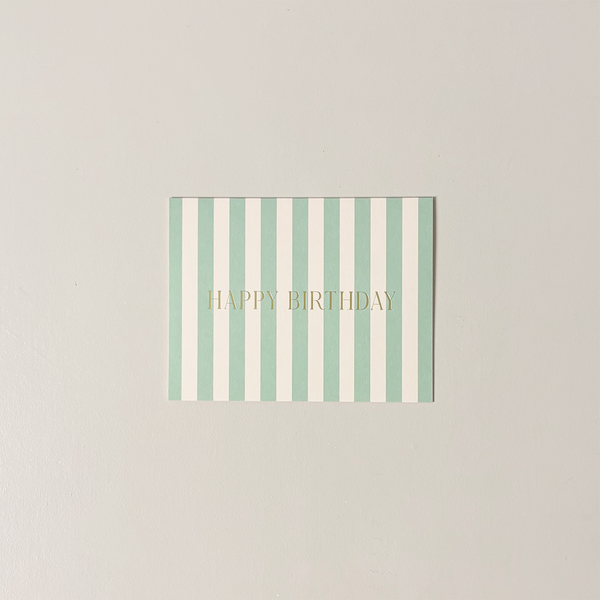 Cabana Stripe Birthday Note Card