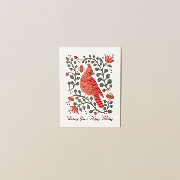 Cardinal Happy Holiday Note Card