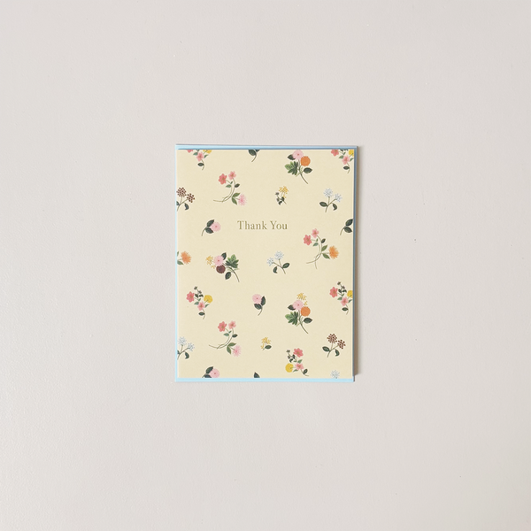 Ditsy Dahlia Thank You Note Card
