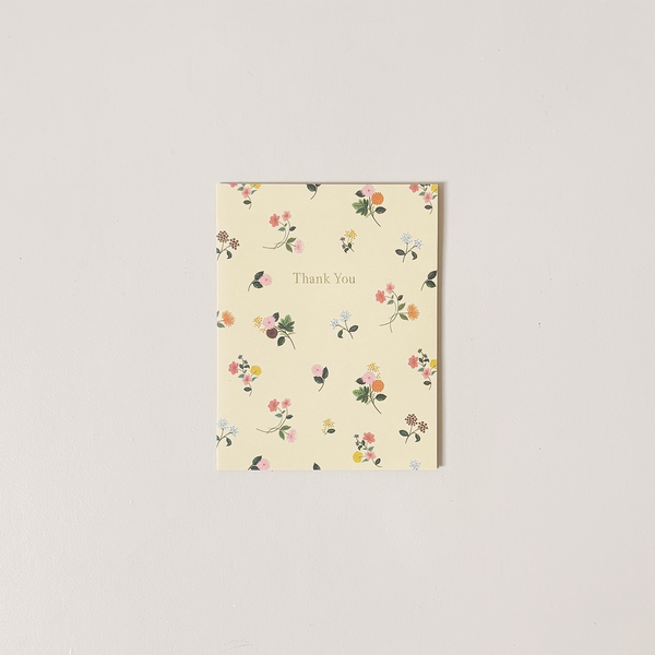 Ditsy Dahlia Thank You Note Card