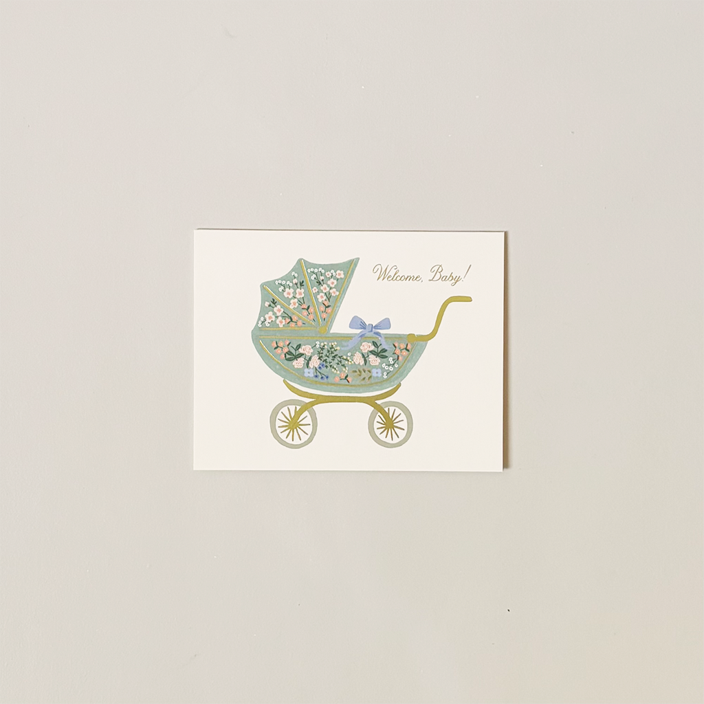 Floral Pram Note Card