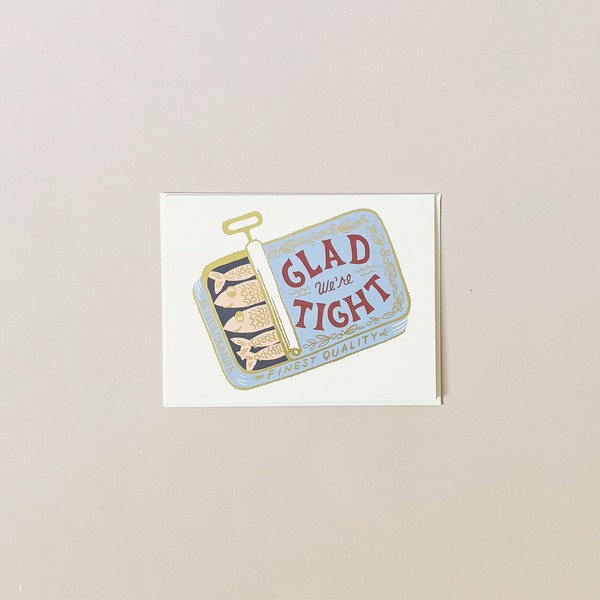 Tight As Sardines Note Card
