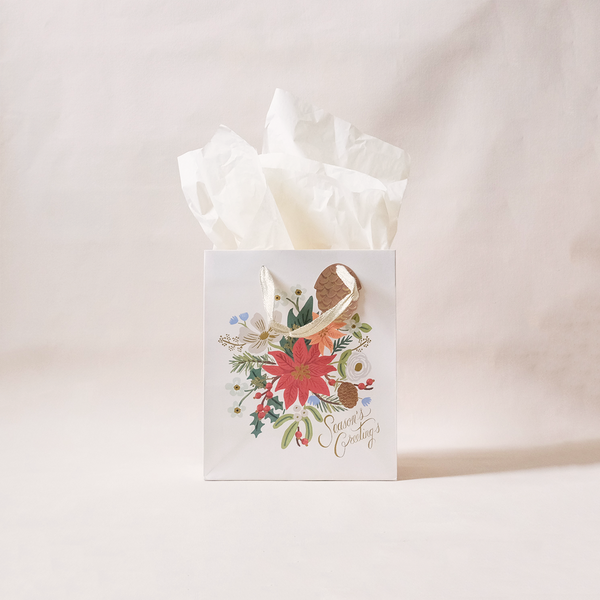 Holiday Bouquet Gift Bag Medium