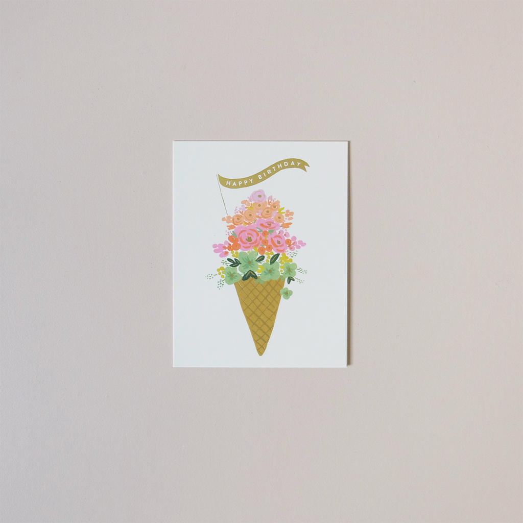 Ice Cream Birthday Note Card