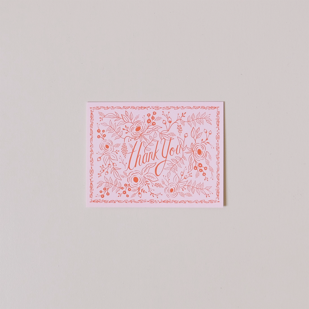 Ros Thank You Note Card