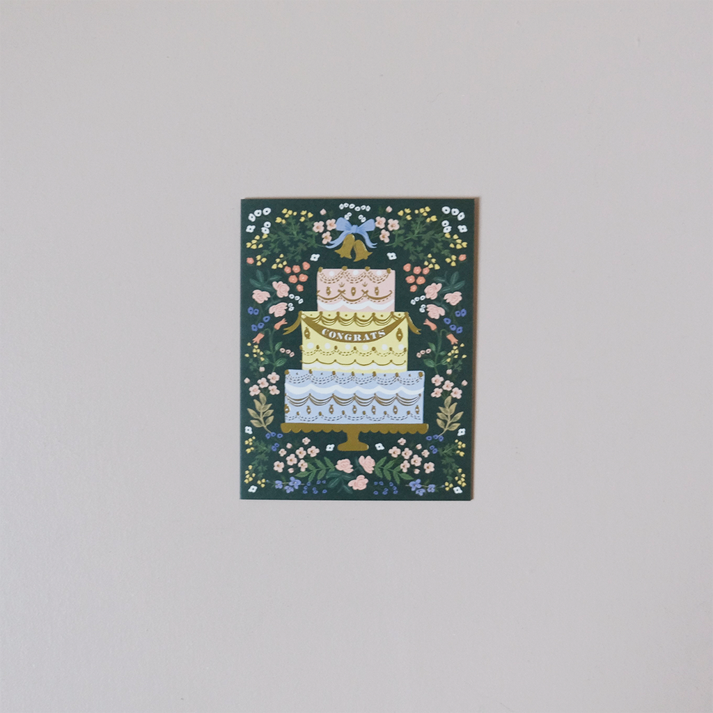Woodland Wedding Cake Note Card