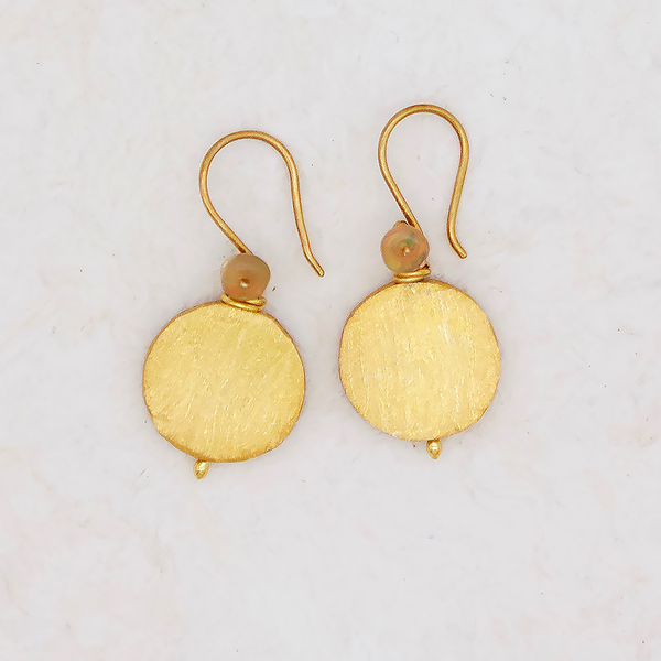 Gold Coin Earrings