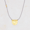 Golden Halfmoon Talisman Necklace