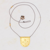 Golden Halfmoon Talisman Necklace