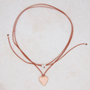 Rosey Large Heart Milagro Necklace