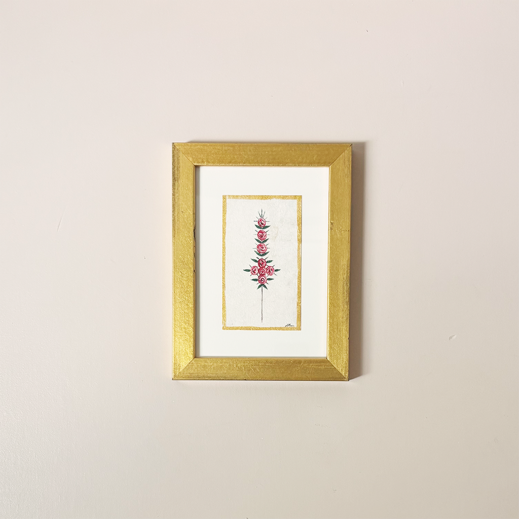 Red Rose Corona Painting
