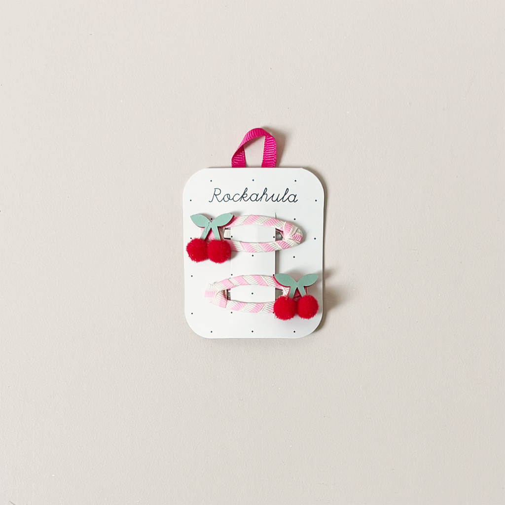 Cherry Kiss Hair Clips