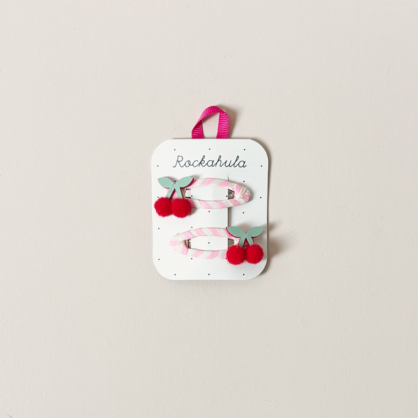 Cherry Kiss Hair Clips