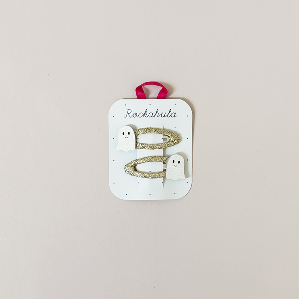Happy Little Ghost Hair Clips