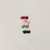 Jolly Christmas Mini Bow Hair Clips