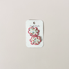 Martha Floral Scallop Bow Hair Clips