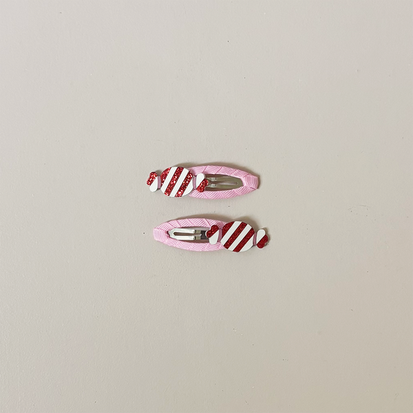 Striped Candy Hair Clips