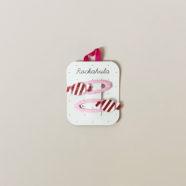 Striped Candy Hair Clips
