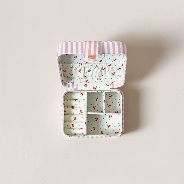 Stripy Cherry Jewelry Box