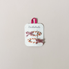 Stripy Glitter Bow Hair Clips
