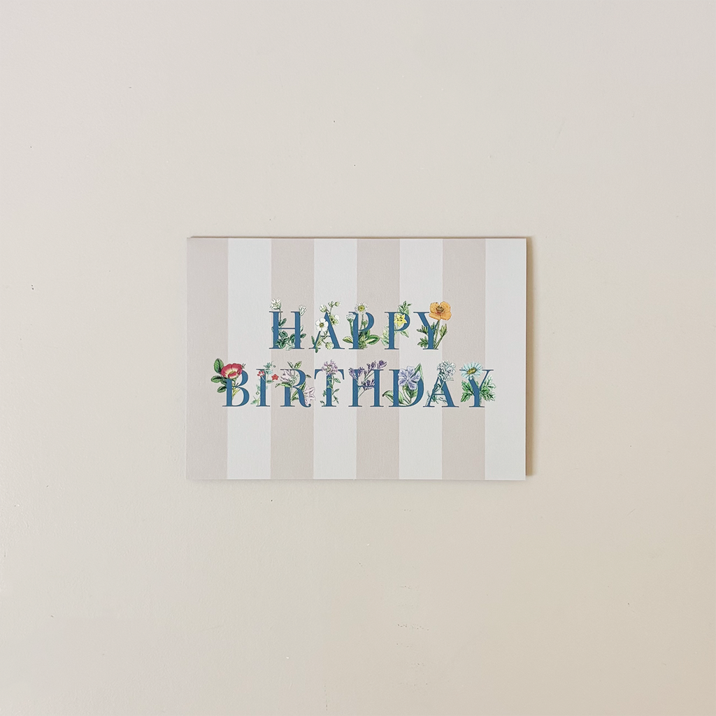 Happy Birthday Wildflowers Note Card