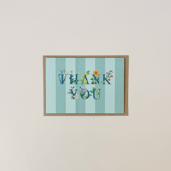 Thank You Wildflowers Note Card