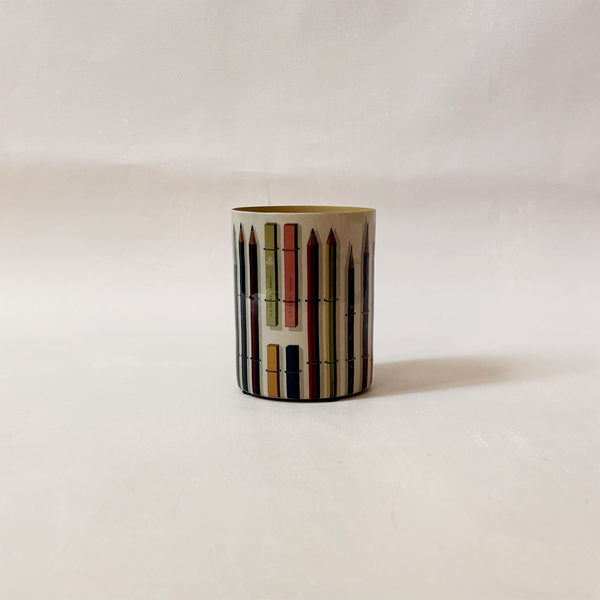 Vintage Pencils & Chalks Enamel Pencil Cup