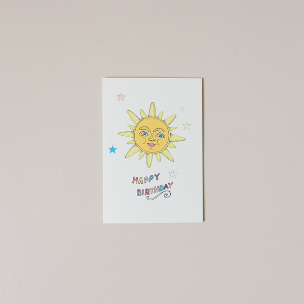 Sun Birthday Note Card