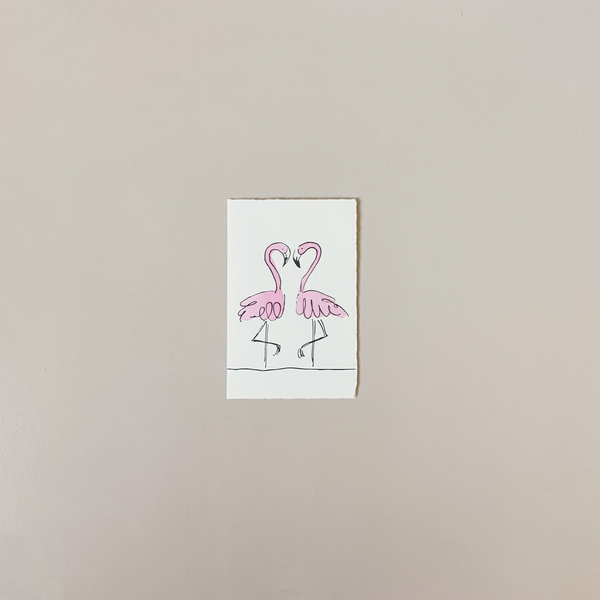 Flamingos Note Card