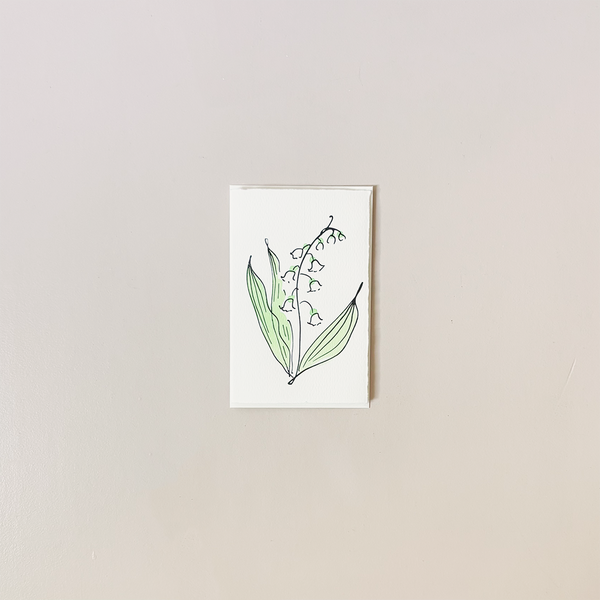 Lily of the Valley Note Card