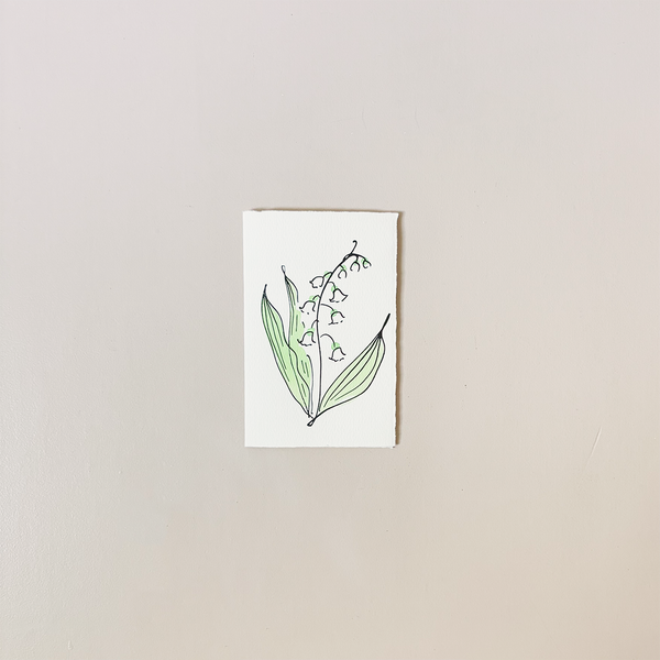 Lily of the Valley Note Card