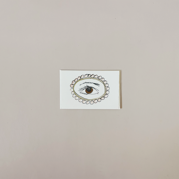 Lover's Eye Brown Note Card