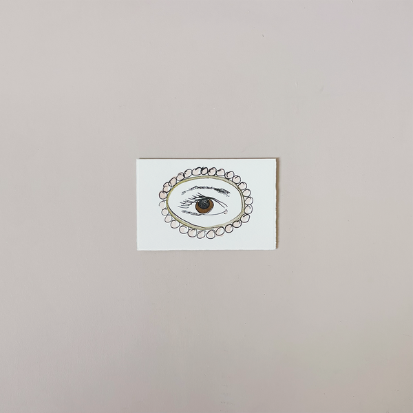 Lover's Eye Brown Note Card