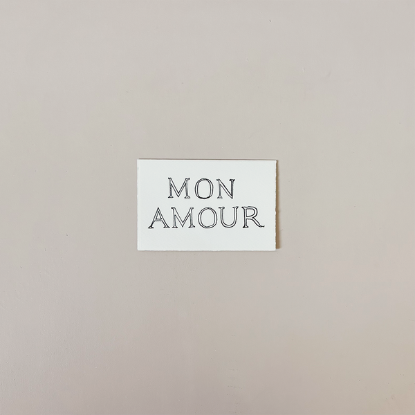 Mon Amour Note Card
