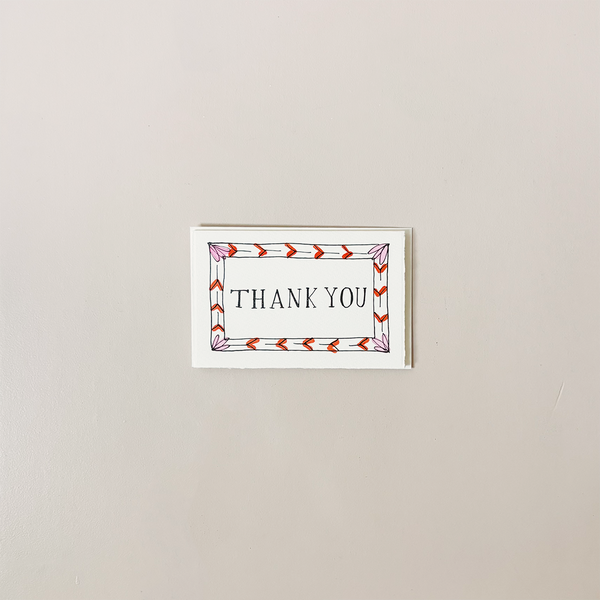 Thank You Border Note Card